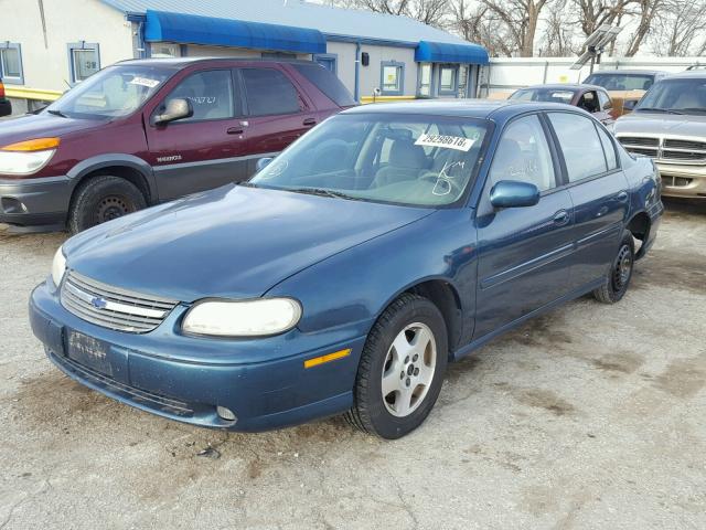 1G1NE52J32M724358 - 2002 CHEVROLET MALIBU LS ლურჯი ფოტო 2