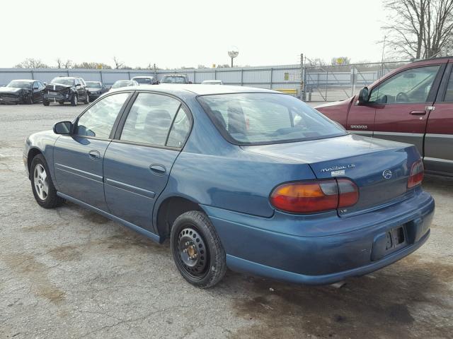 1G1NE52J32M724358 - 2002 CHEVROLET MALIBU LS BLUE photo 3