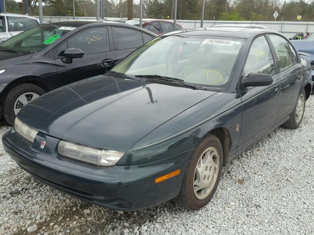 1G8ZK527XVZ214032 - 1997 SATURN SL2 GREEN photo 2