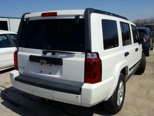 1J8HG48K36C342506 - 2006 JEEP COMMANDER WHITE photo 4