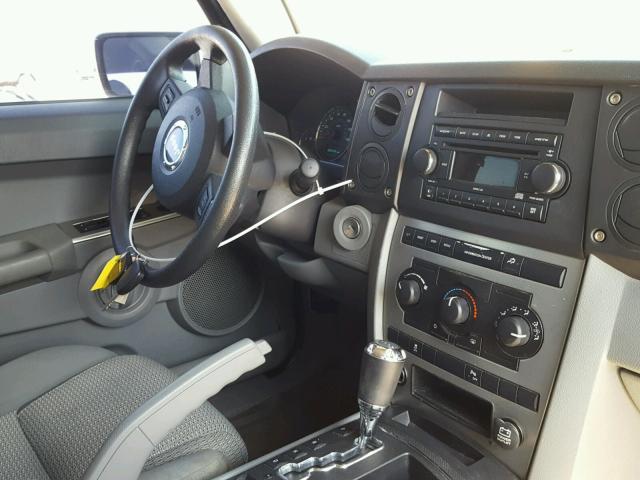 1J8HG48K36C342506 - 2006 JEEP COMMANDER WHITE photo 9