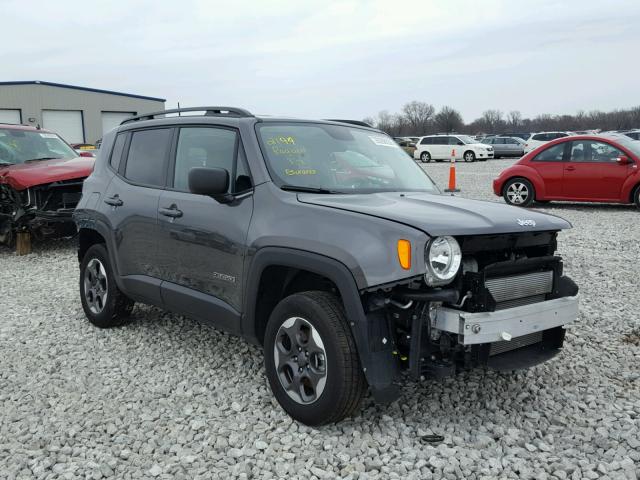 ZACCJBABXHPG38431 - 2017 JEEP RENEGADE S GRAY photo 1