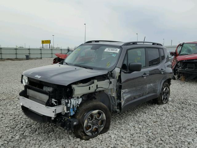 ZACCJBABXHPG38431 - 2017 JEEP RENEGADE S GRAY photo 2