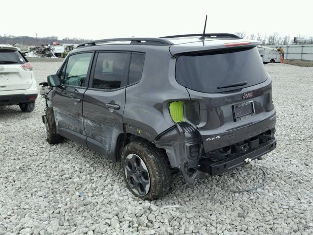 ZACCJBABXHPG38431 - 2017 JEEP RENEGADE S GRAY photo 3