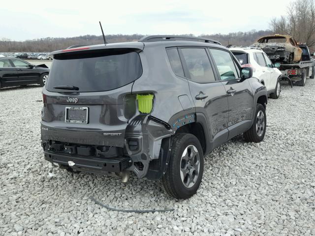 ZACCJBABXHPG38431 - 2017 JEEP RENEGADE S GRAY photo 4