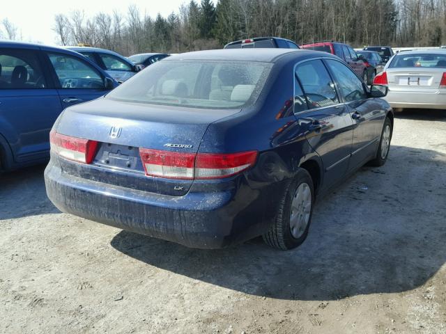 1HGCM56323A118941 - 2003 HONDA ACCORD LX BLUE photo 4