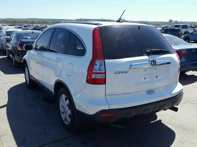 JHLRE48717C014583 - 2007 HONDA CR-V EXL WHITE photo 3