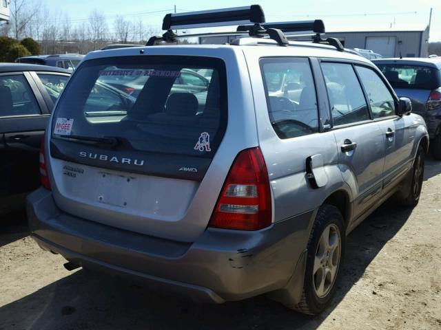 JF1SG65674H703127 - 2004 SUBARU FORESTER 2 SILVER photo 4