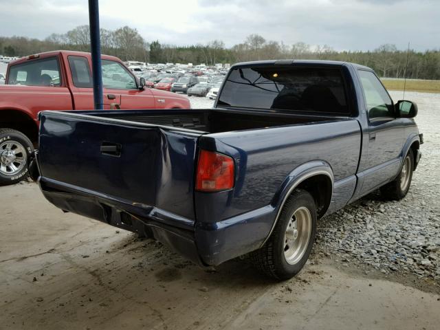 1GCCS145428263843 - 2002 CHEVROLET S TRUCK S1 BLUE photo 4