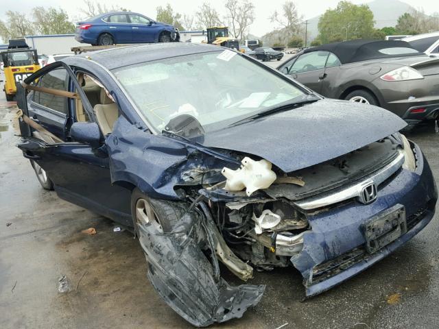 1HGFA16896L018967 - 2006 HONDA CIVIC EX BLUE photo 1