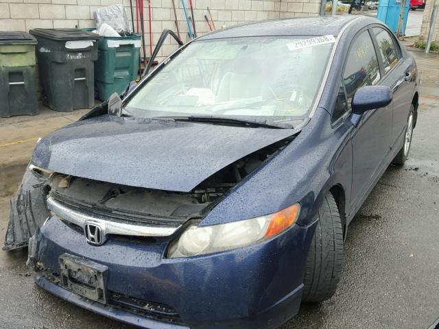 1HGFA16896L018967 - 2006 HONDA CIVIC EX BLUE photo 2