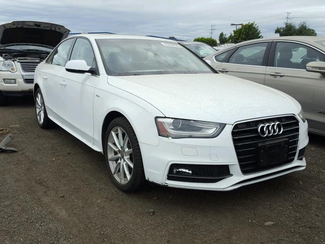 WAUEFAFL1EN023905 - 2014 AUDI A4 PREMIUM WHITE photo 1