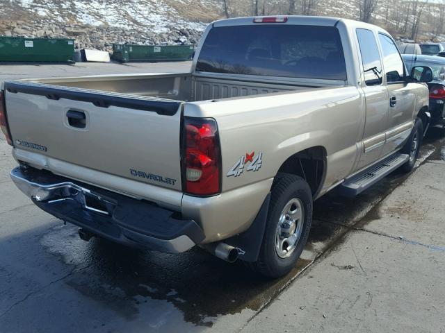 1GCEK19V84E126801 - 2004 CHEVROLET SILVERADO TAN photo 4