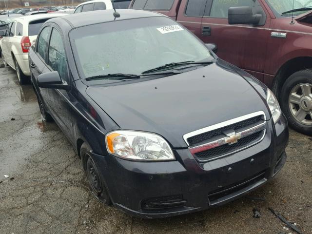 KL1TD56E49B626239 - 2009 CHEVROLET AVEO LS CHARCOAL photo 1