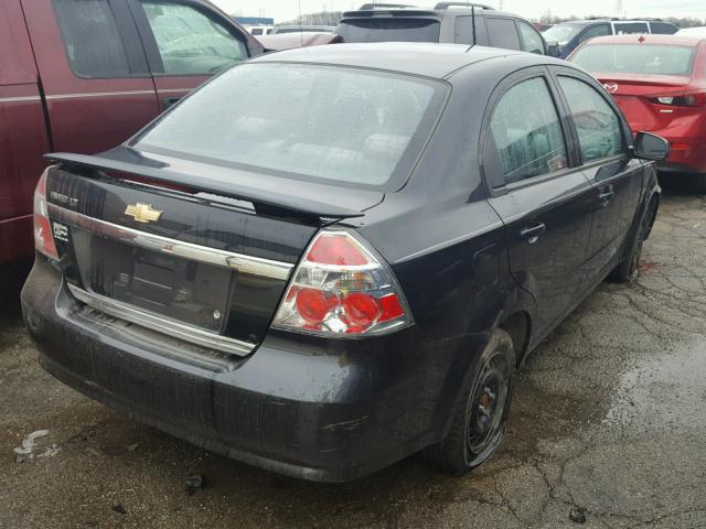 KL1TD56E49B626239 - 2009 CHEVROLET AVEO LS CHARCOAL photo 4