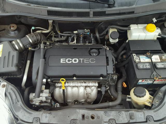 KL1TD56E49B626239 - 2009 CHEVROLET AVEO LS CHARCOAL photo 7