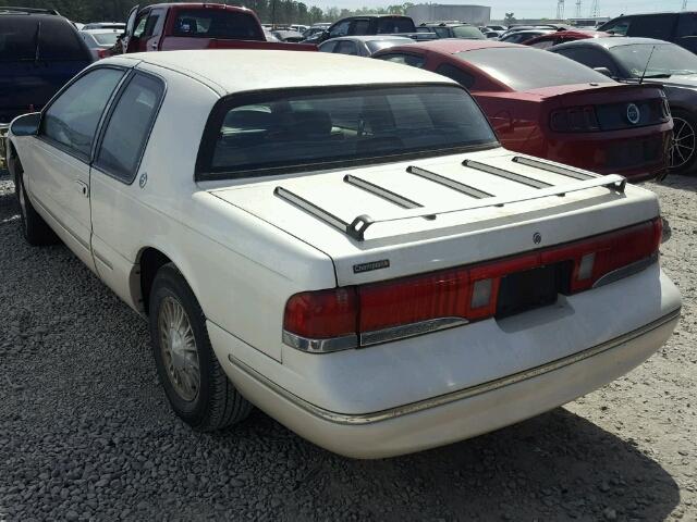 1MELM62W8VH604585 - 1997 MERCURY COUGAR XR7 WHITE photo 3