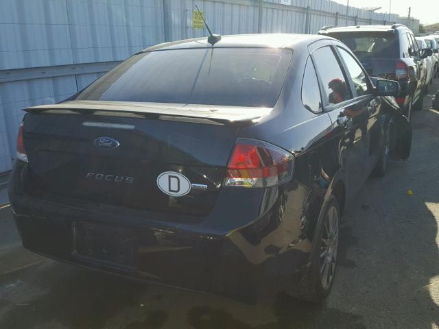 1FAHP3GN9BW103912 - 2011 FORD FOCUS SES BLACK photo 4