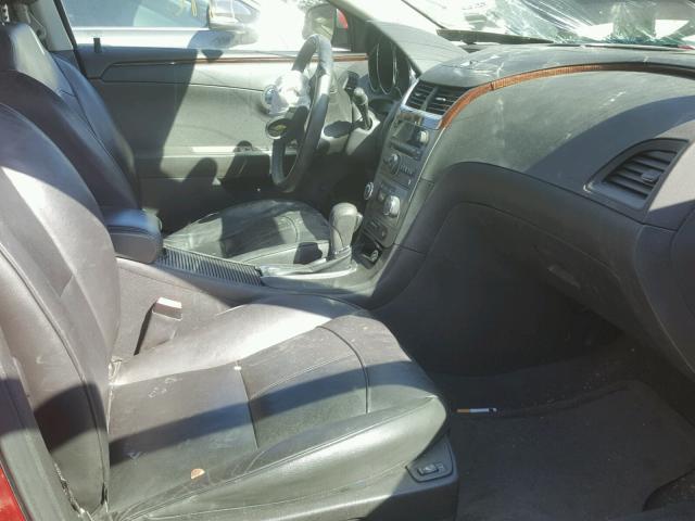 1G1ZE5E76BF118364 - 2011 CHEVROLET MALIBU LTZ MAROON photo 5