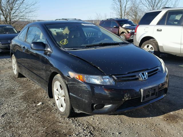 2HGFG12836H504028 - 2006 HONDA CIVIC EX BLACK photo 1