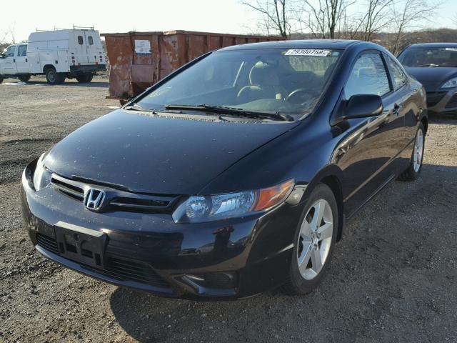 2HGFG12836H504028 - 2006 HONDA CIVIC EX BLACK photo 2