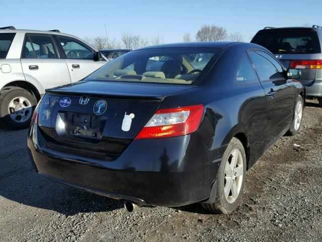 2HGFG12836H504028 - 2006 HONDA CIVIC EX BLACK photo 4