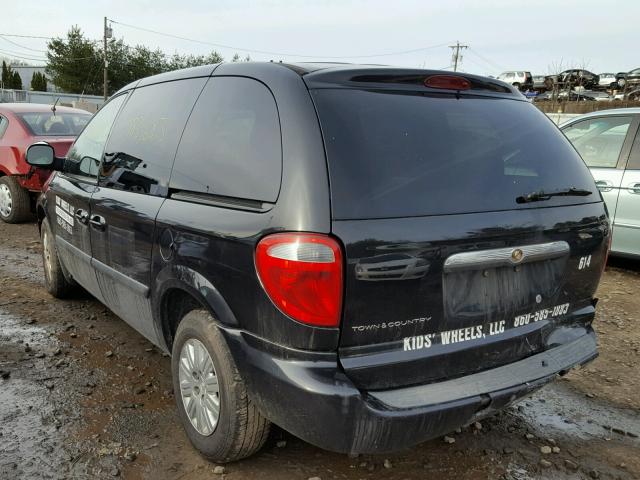 1A4GP45R26B670066 - 2006 CHRYSLER TOWN & COU BLACK photo 3