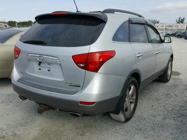 KM8NU73C27U029104 - 2007 HYUNDAI VERACRUZ G SILVER photo 4