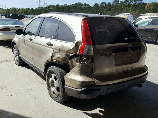 JHLRE38357C045391 - 2007 HONDA CR-V LX GOLD photo 3