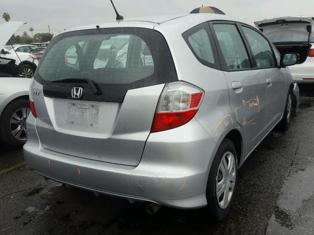 JHMGE8H34BC013525 - 2011 HONDA FIT SILVER photo 4