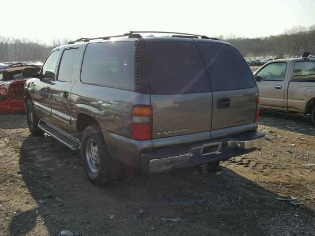 3GNFK16T81G163804 - 2001 CHEVROLET SUBURBAN K GRAY photo 3