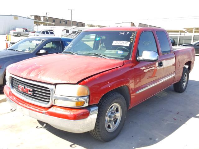 2GTEC19V221174385 - 2002 GMC NEW SIERRA RED photo 2