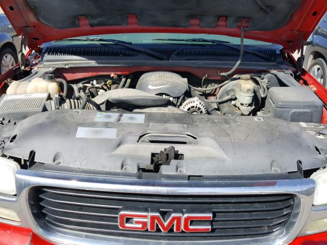 2GTEC19V221174385 - 2002 GMC NEW SIERRA RED photo 7