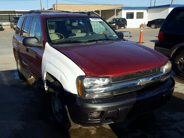 1GNDS13S572221954 - 2007 CHEVROLET TRAILBLAZE RED photo 1