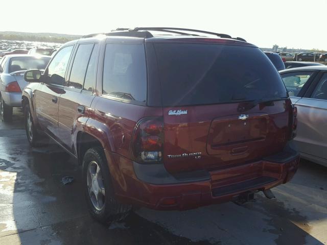 1GNDS13S572221954 - 2007 CHEVROLET TRAILBLAZE RED photo 3