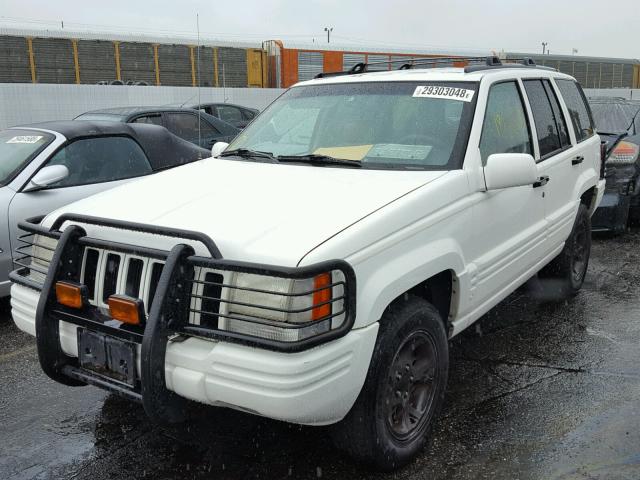 1J4GZ78Y9TC209838 - 1996 JEEP GRAND CHER WHITE photo 2