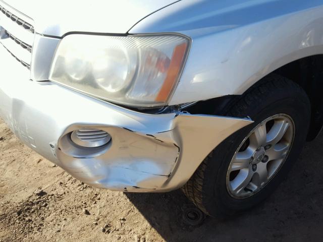 JTEHF21AX20081267 - 2002 TOYOTA HIGHLANDER SILVER photo 9