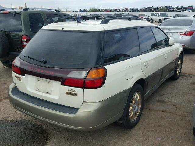 4S3BH806937638361 - 2003 SUBARU LEGACY OUT WHITE photo 4