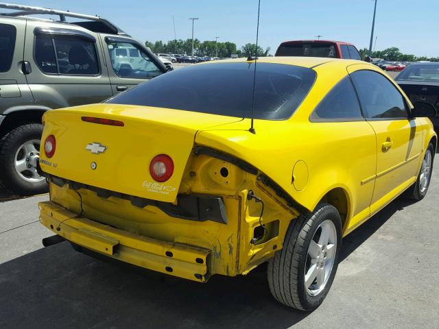 1G1AT18H697193277 - 2009 CHEVROLET COBALT LT YELLOW photo 4