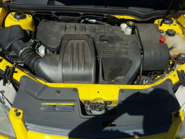 1G1AT18H697193277 - 2009 CHEVROLET COBALT LT YELLOW photo 7