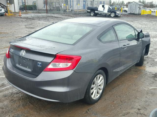 2HGFG3B19CH506232 - 2012 HONDA CIVIC EXL GRAY photo 4