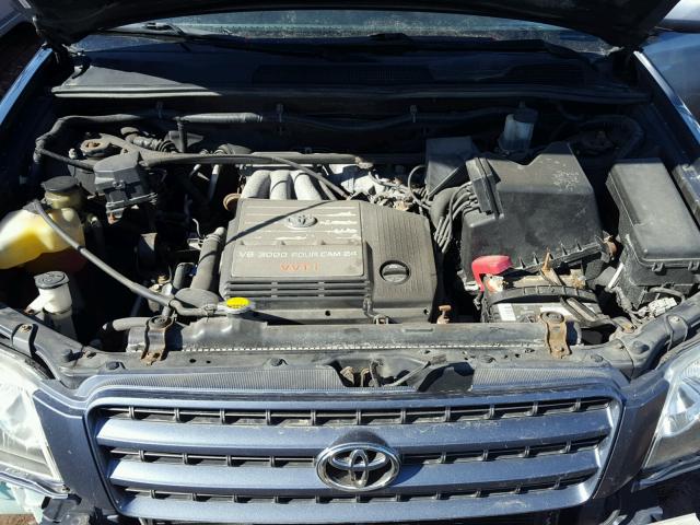 JTEHF21A210028478 - 2001 TOYOTA HIGHLANDER BLUE photo 7