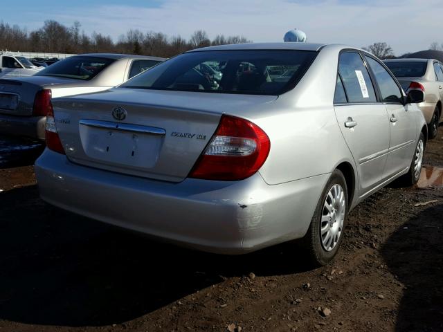 4T1BE30K12U635166 - 2002 TOYOTA CAMRY LE SILVER photo 4
