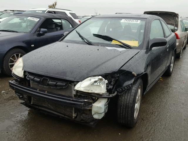 1HGEM21983L060308 - 2003 HONDA CIVIC EX შავი ფოტო 2