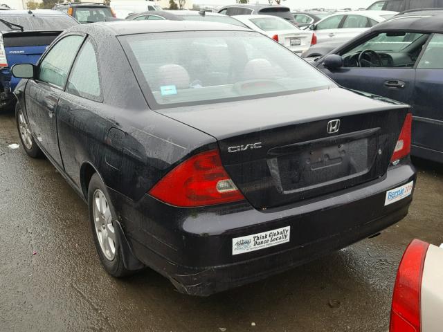 1HGEM21983L060308 - 2003 HONDA CIVIC EX BLACK photo 3