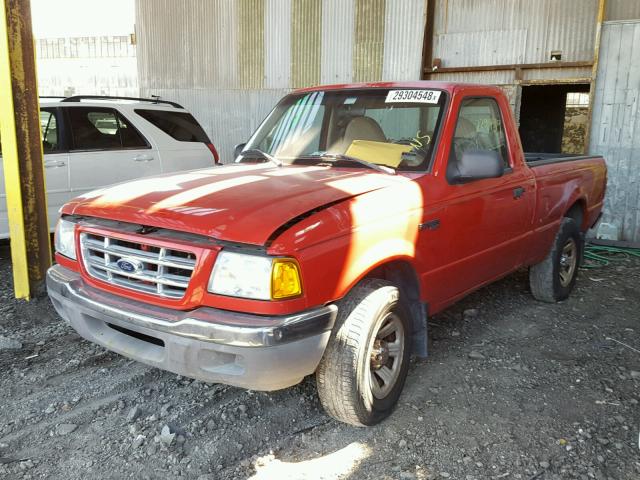 1FTYR10D41PB33435 - 2001 FORD RANGER RED photo 2