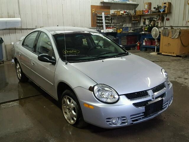 1B3ES56C15D265249 - 2005 DODGE NEON SXT SILVER photo 1