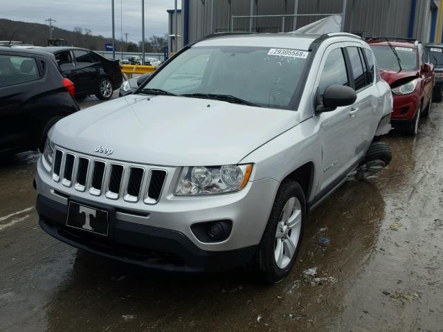 1J4NT1FA3BD215770 - 2011 JEEP COMPASS SP SILVER photo 2