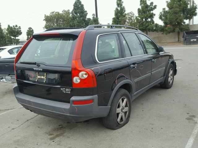 YV1CZ91H641125848 - 2004 VOLVO XC90 T6 BLACK photo 4