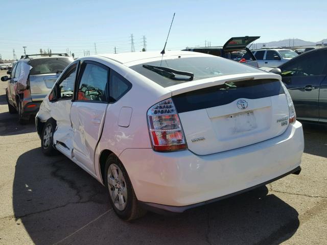 JTDKB20U677659512 - 2007 TOYOTA PRIUS WHITE photo 3